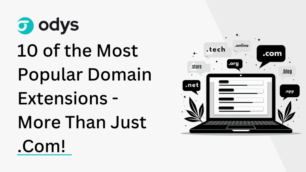 popular domain extensions featured image